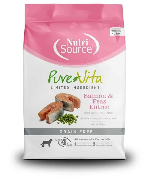 5 Lb Nutrisource Purevita  Grain Free Salmon & Peas Entree Dog - Health/First Aid